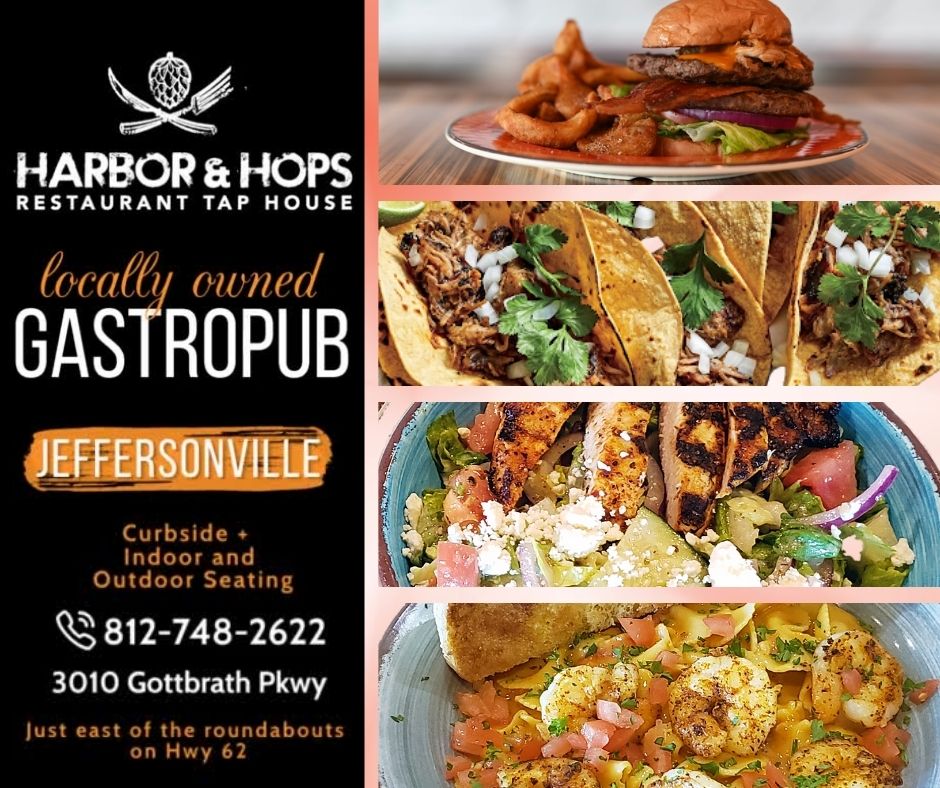 Great Menu at Harbor and Hops Jeffersonville Indiana _ Indoor and Outdoor Dining